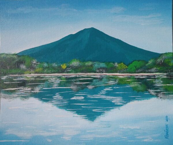 Reflections of Mt Banahaw 12x14 Panel