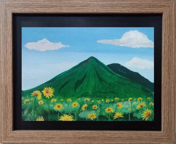 banahaw sunflower 01 5x7 framed 1