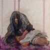 La Pieta - 8in x 8in acrylic on canvas - Fr Roy Quesea