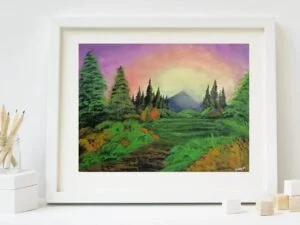 Pink Meadow Sunset