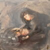 Pieta - 8in x 8in acrylic on canvas - Fr Roy Quesea