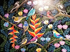 Birds of Paradise - Anthony Nanola - 24 x 24 - Acrylic on Canvas