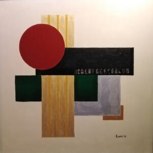 Deconstructed Landscape - Lucci Canlas - 36 x 36in Acrylic on Canvas