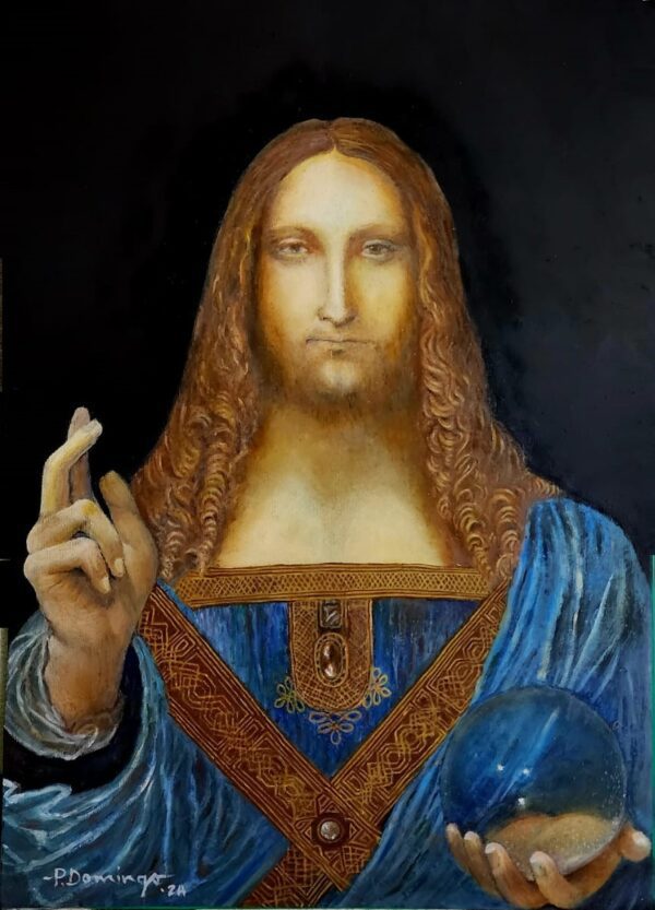 A copy of Salvator Mundi